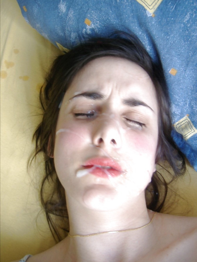 amateur cum cum on face facial mixed set photobong_4